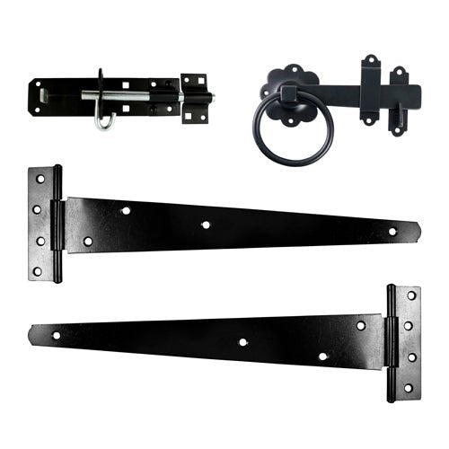 Side Gate Kit - Ring Latch - Black