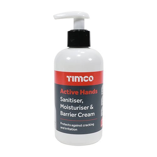 Active Hands Sanitiser, Moisturiser & Barrier Cream - 250ml