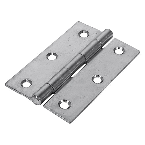 Butt Hinge Fixed Pin Zinc - 90 x 60 (Pack 2)