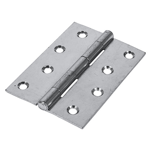 Butt Hinge Fixed Pin Zinc - 100 x 70 (Pack 2)