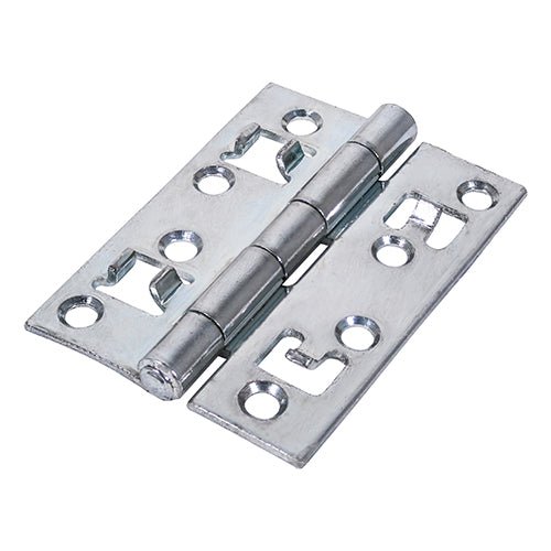 Strong Security Butt Hinge (451/S) - Public Areas - Zinc (Pack 2)