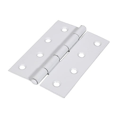 Butt Hinge Fixed Pin White - 100 x 70 (Pack 2)