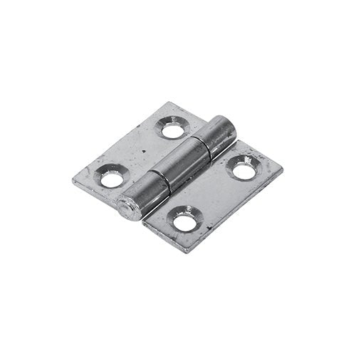 Butt Hinge Fixed Pin Zinc - 25 x 25 (Pack 2)