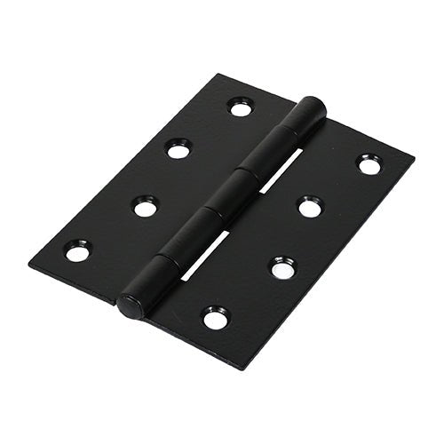 Butt Hinge Fixed Pin Black - 100 x 70 (Pack 2)