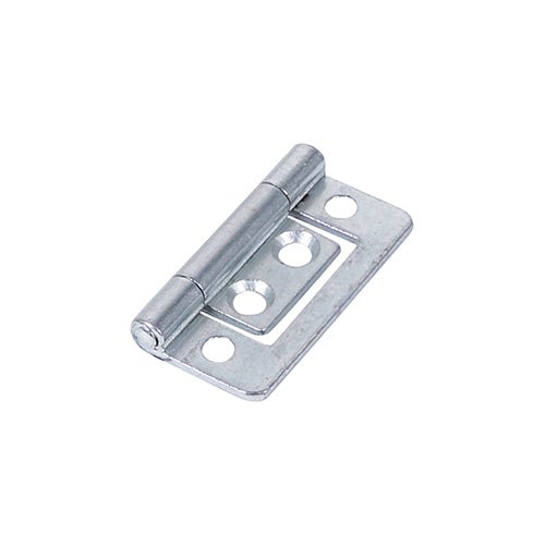 Flush Hinge (105) - Zinc - 38 x 28 (Pack 2)