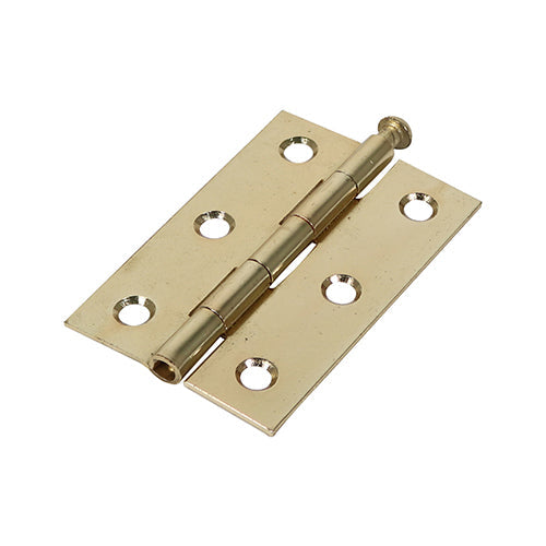Butt Hinge Loose Pin (1840) E/Brass - 75 x 50 (Pack 2)