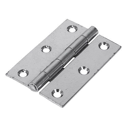 Butt Hinge Fixed Pin Zinc - 63 x 44 (Pack 2)