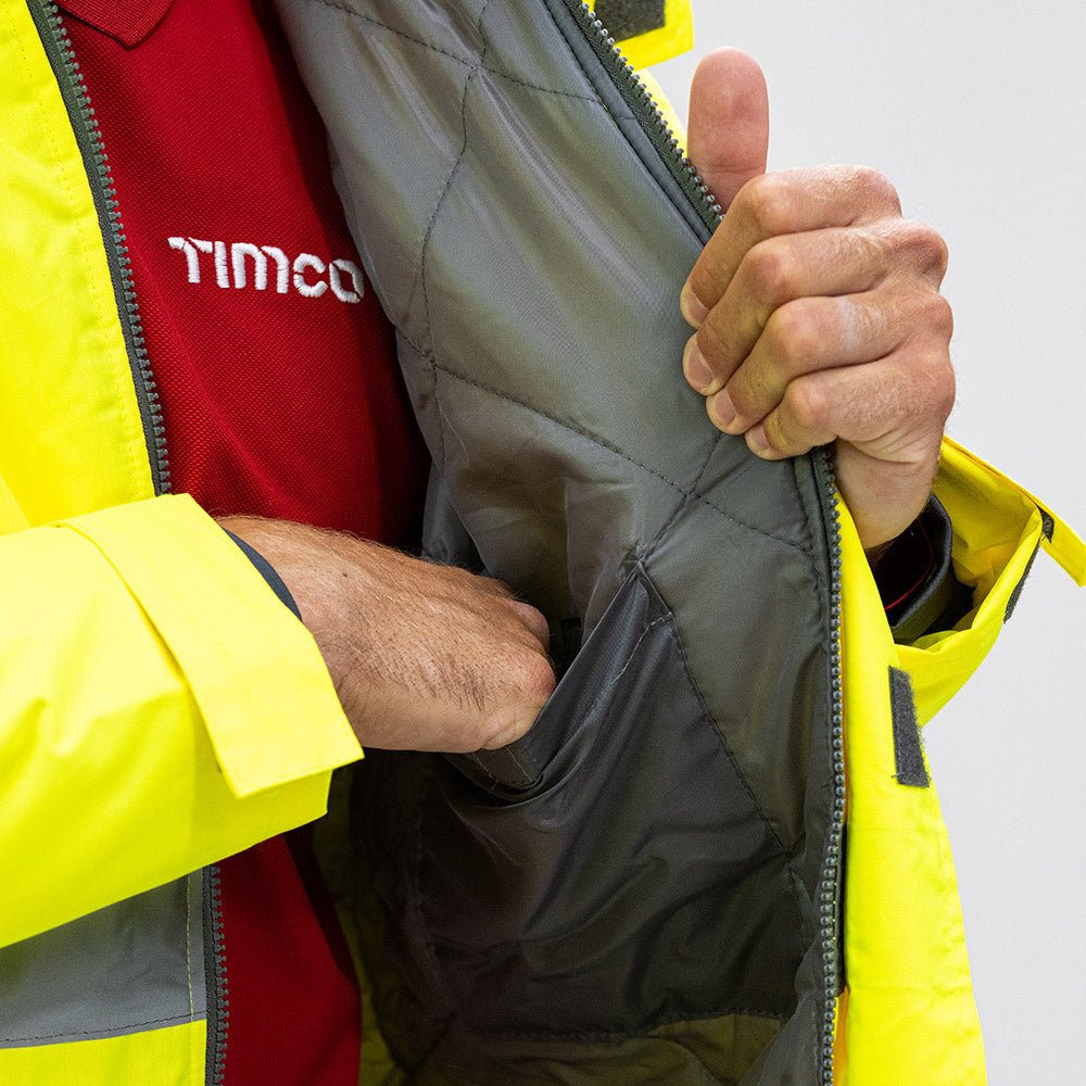 Hi-Visibility Parka Jacket - Hi Vis - Yellow