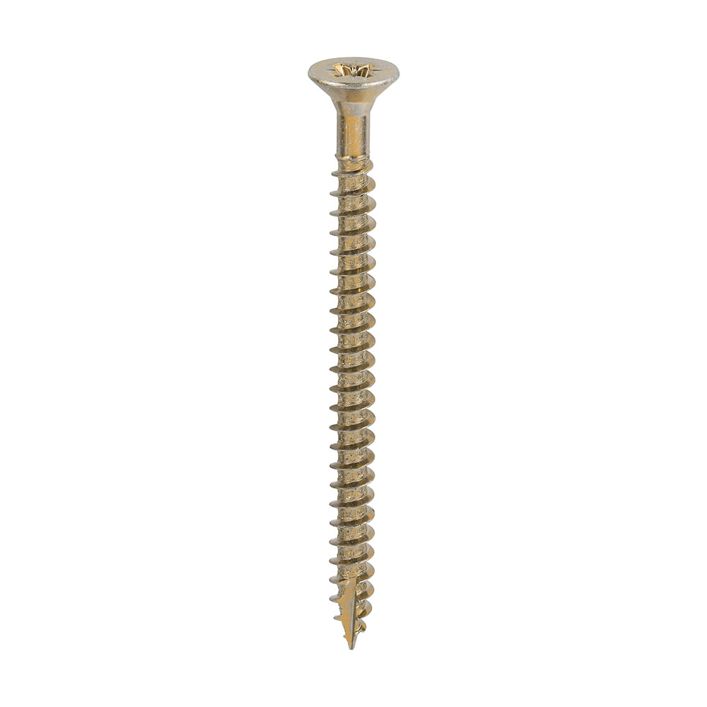 Classic Multi-Purpose Screws - PZ - Double Countersunk - Yellow 6.0 x 80