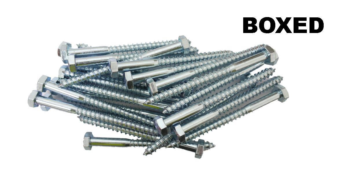 Samac QC660COA1000 M6x60mm BZP Hex Hd Coach Screws (200)