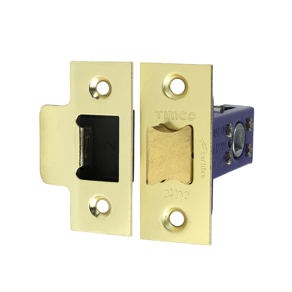 Arch Tubular Latch Electro Brass & Satin Nickel - 64 case / 45 backset