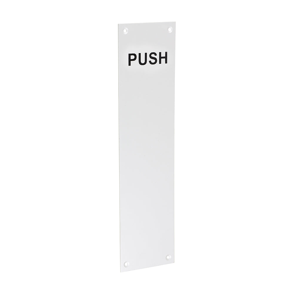 Finger Plate PUSH - Satin Anodised Aluminium 305 x 76