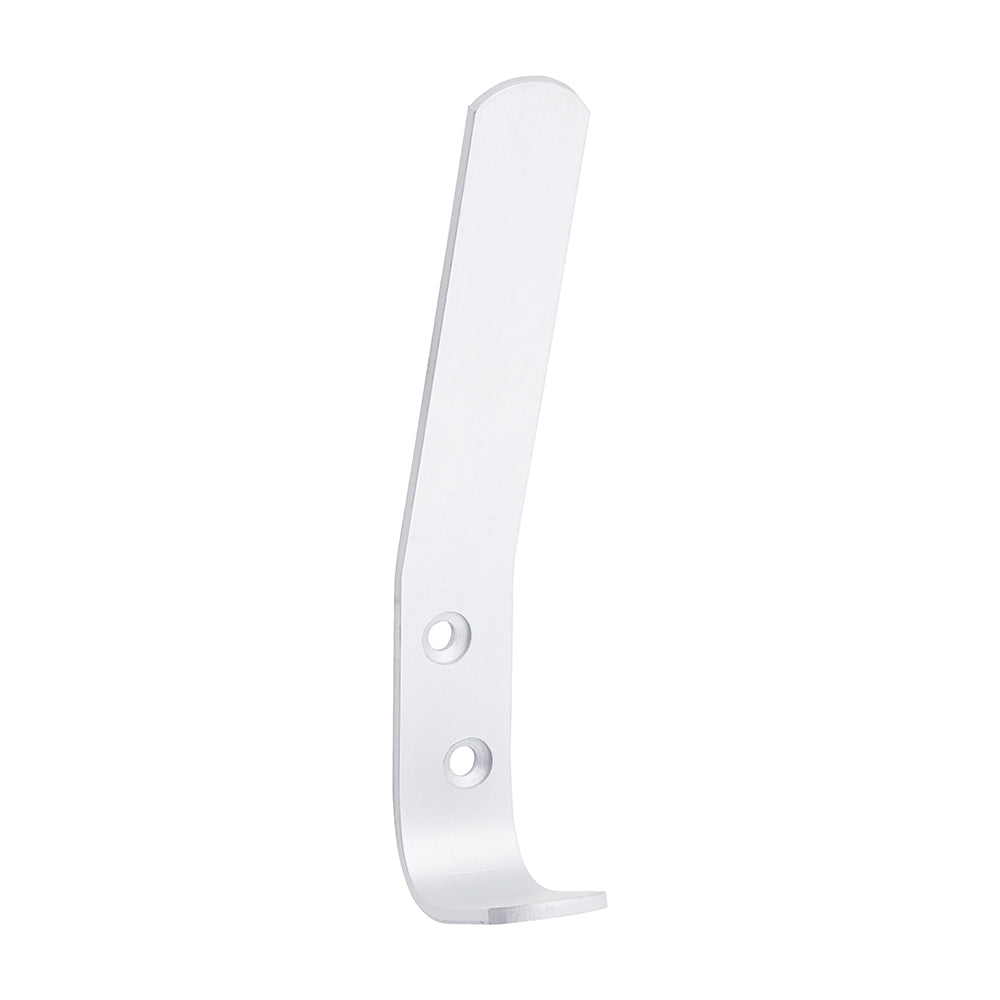 Hat & Coat Hooks - Satin Anodised Aluminium 125 x 19