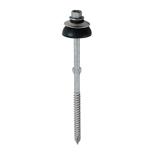 Metal Construction Fibre Cement Board to Light Section Screws - Hex - BAZ Washer - Slash Point - Exterior - Silver Organic