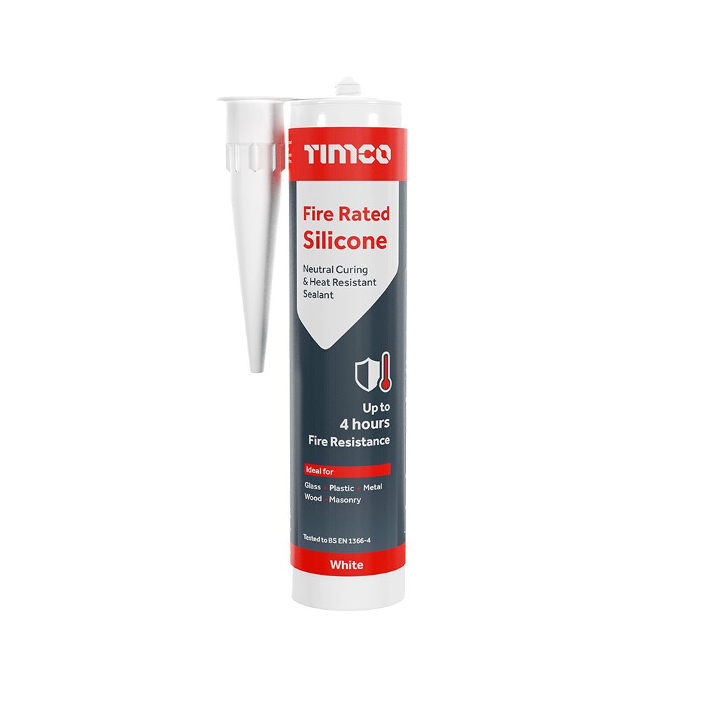 Fire Rated Silicone - Up to 4 Hours - Fire Retardant Sealant - 300ML