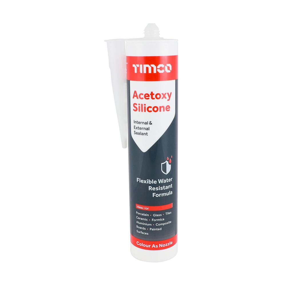 Acetoxy Silicone - 300ml - 4 Colours