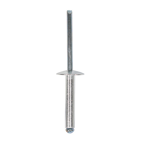 Rivets - Flange Head - Aluminium 4.8 x 25