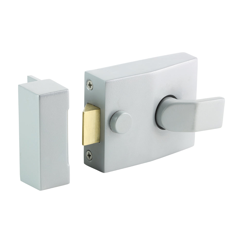 Nightlatch - Silver 94 case / 60 backset