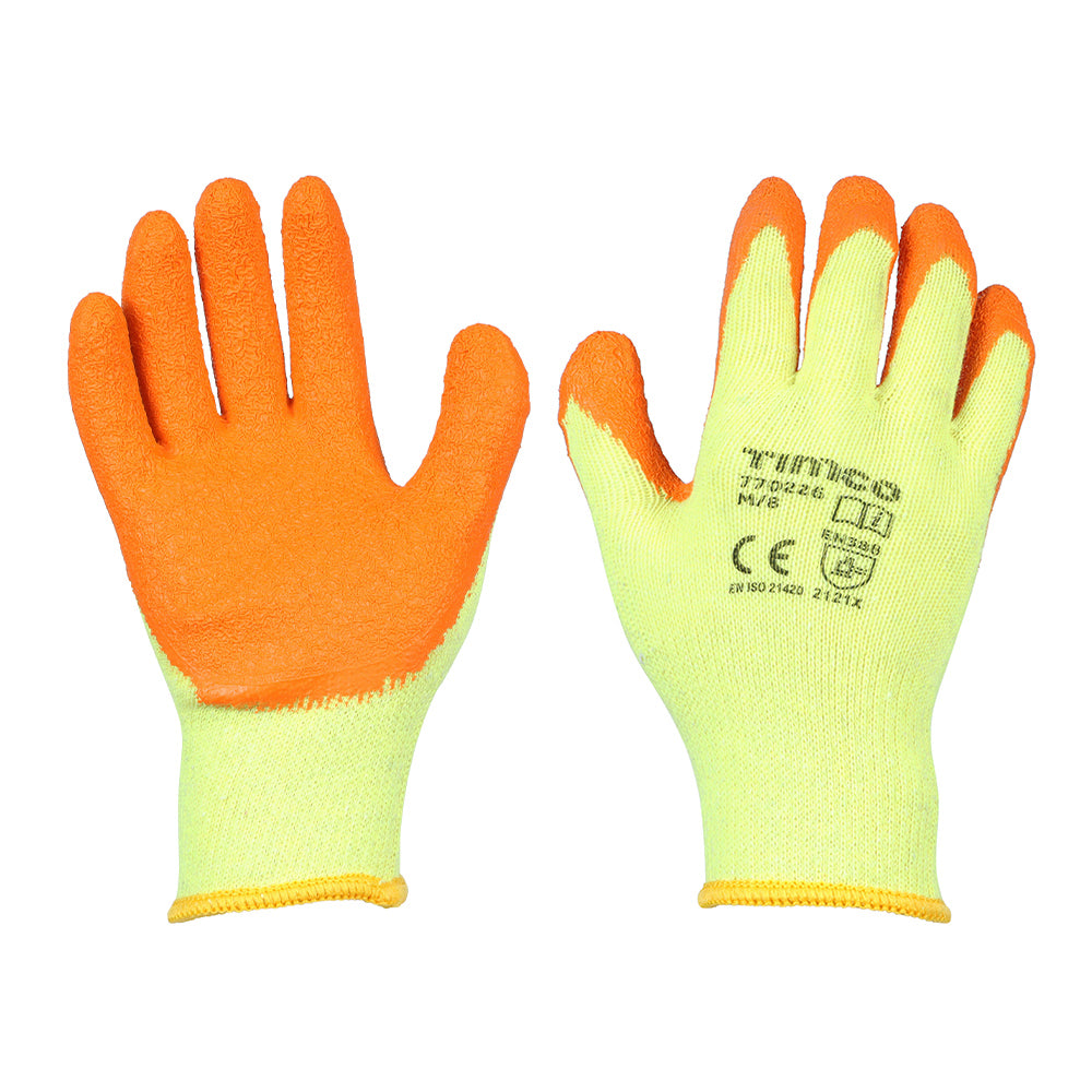 Eco-Grip Gloves - Crinkle Latex Coated Polycotton Medium