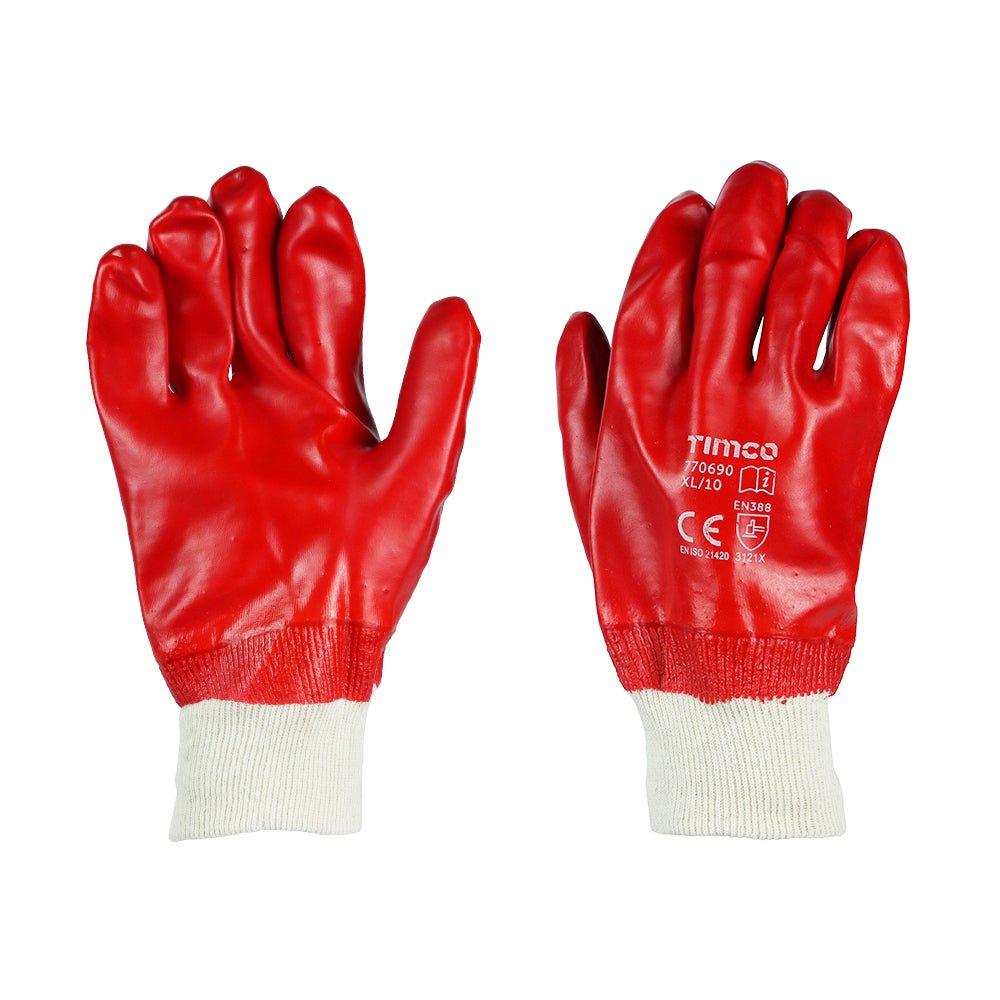 PVC Gloves - PVC Coated Cotton Interlock
