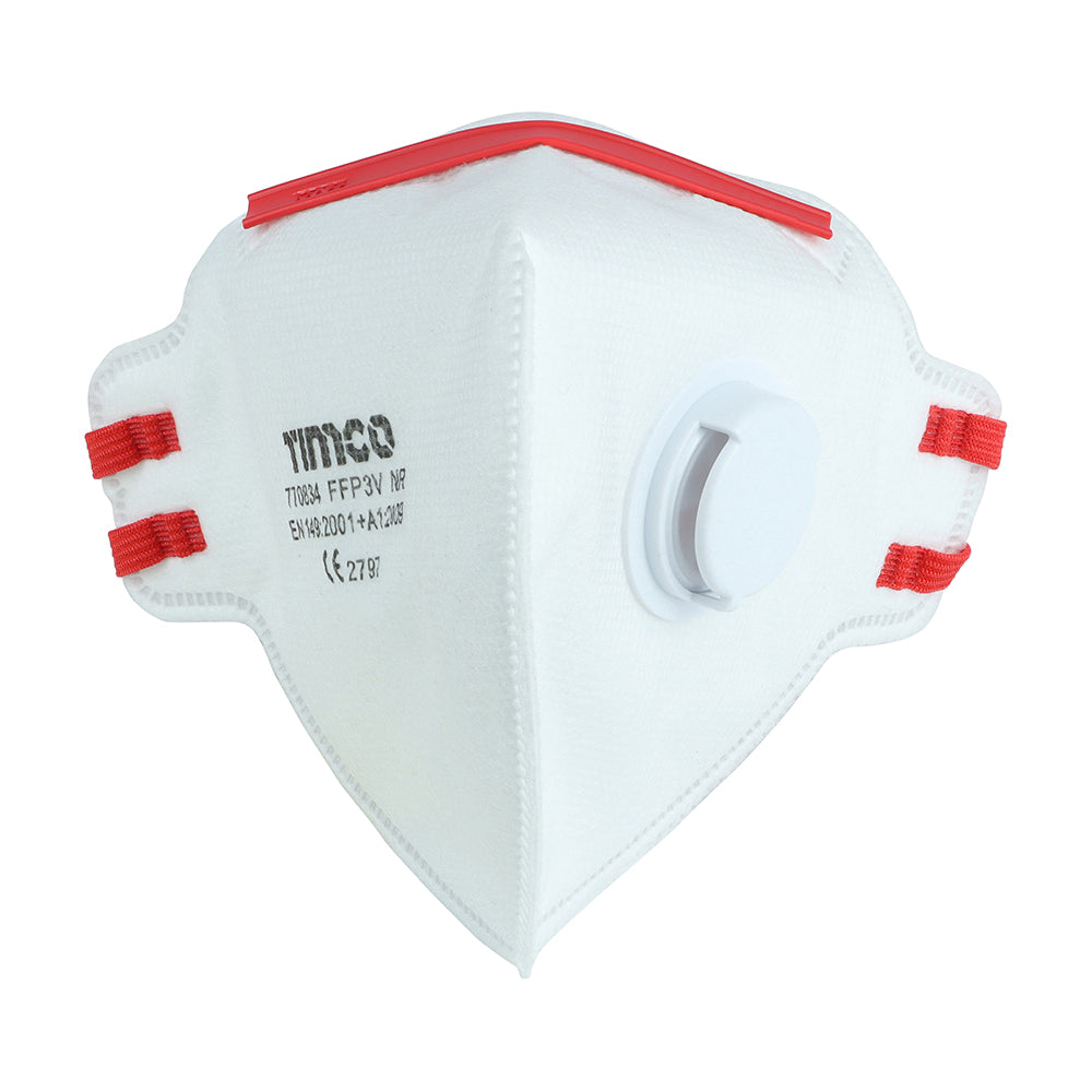 FFP3 Fold Flat Masks with Valve One Size
