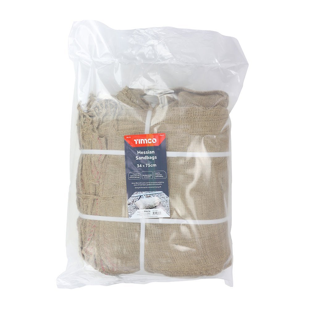 Hessian Sandbags - Natural - Pack 50