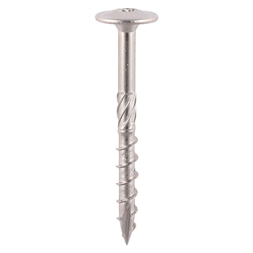 Timber Frame Construction & Landscaping Screws - Wafer - A2 Stainless Steel - Pack 20