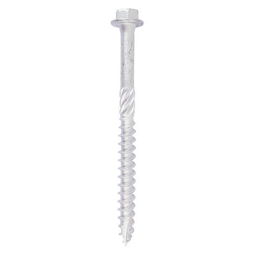 In-Dex Heavy Duty Timber Screws - Hex - Exterior - Silver - Bag 10