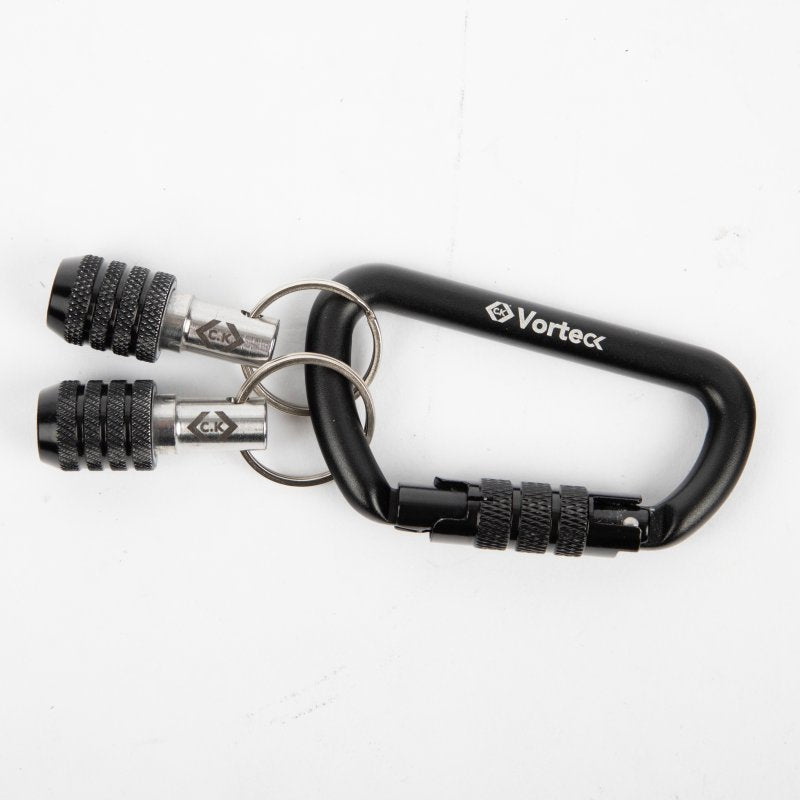 CK T4574 Vorteck 1/4" Quick Lock Bit Holder & Carabiner - 3 Piece Set