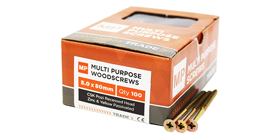 Samac QQ540CHIP1000 5mm x 40mm ZYP Chipboard Screws (200)