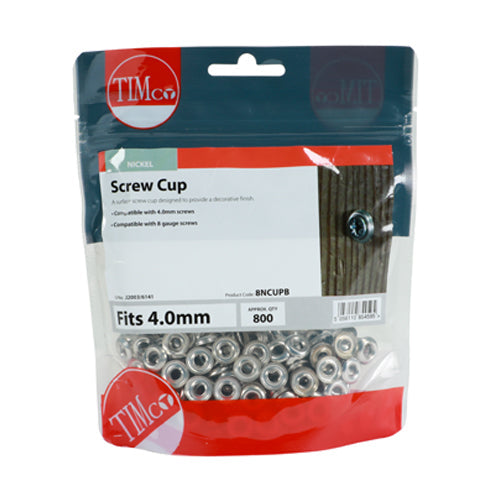 Surface Screw Cups - Nickel