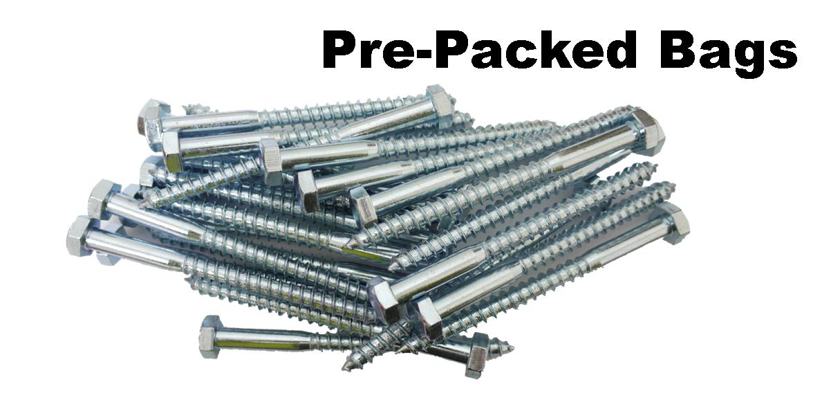 Samac PP10100COA4 M10x100mm BZP Hex Hd Coach Screws (4)