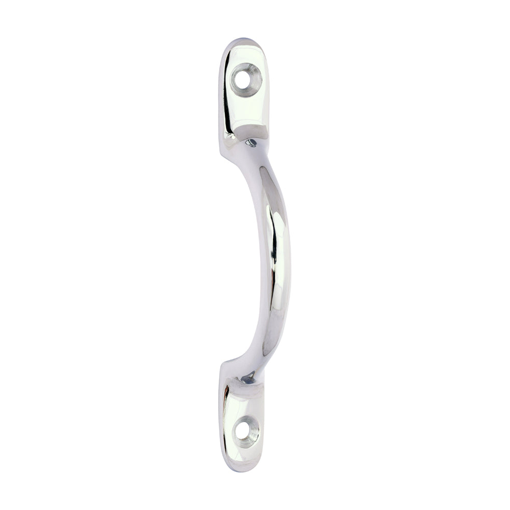 Traditional Pattern Sash Pull Handle - Polished Chrome 100mm