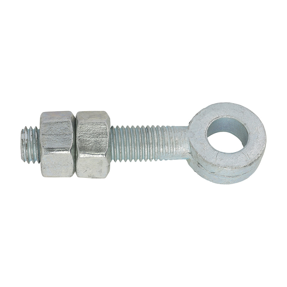 Adjustable Gate Eyes with Nuts - Zinc M16 x 100