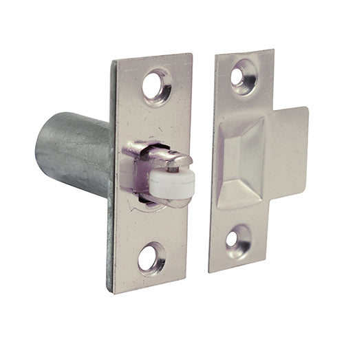 Adjustable Roller Catches - Nickel 39mm