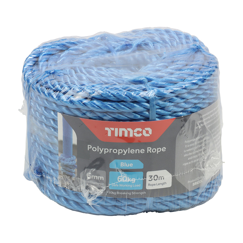 Blue Polypropylene Rope - Coil