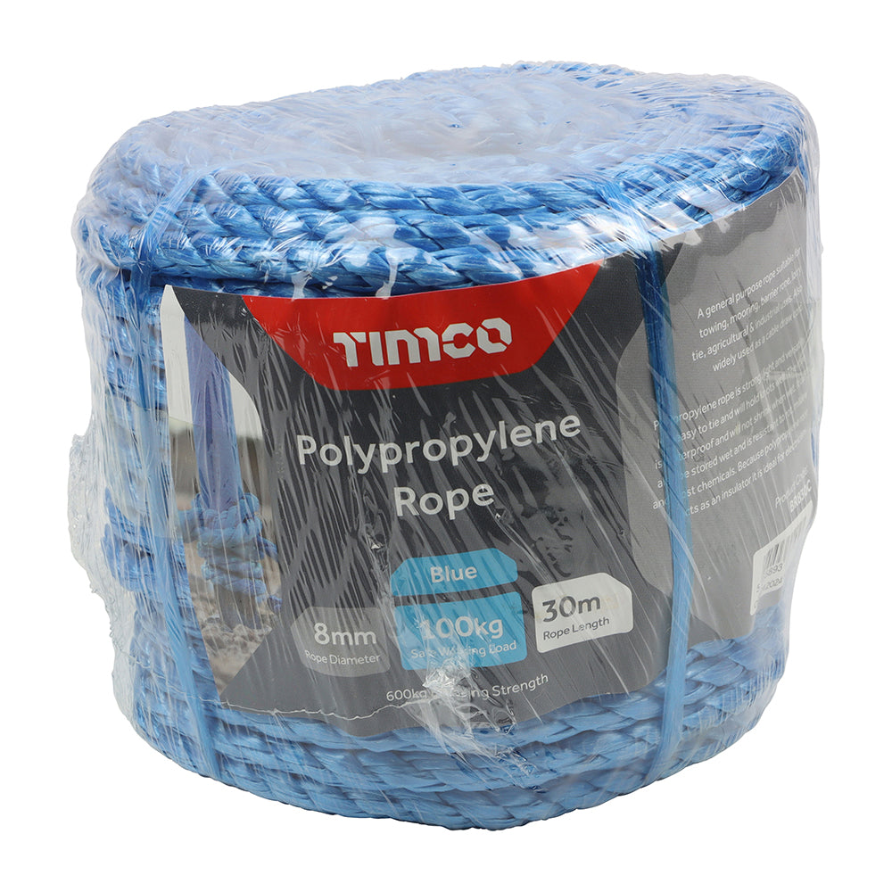 Blue Polypropylene Rope - Coil