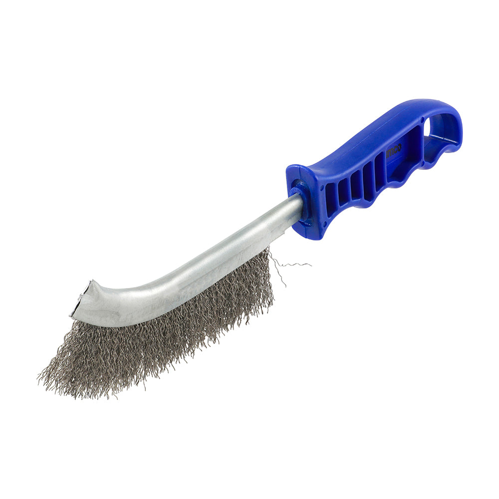 Blue-Wire Hand Brush - Stainless Steel