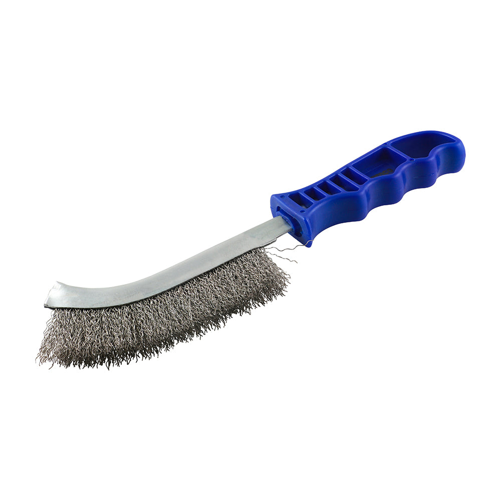 Blue-Wire Hand Brush - Stainless Steel