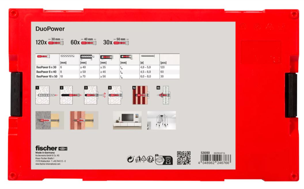 fischer FixTainer - DuoPower 100 Pieces
