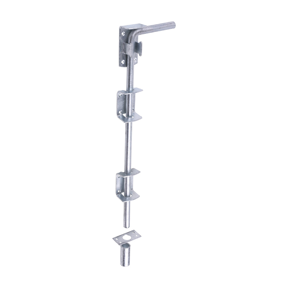 Garage Drop Down Bolt - Hot Dipped Galvanised 18"