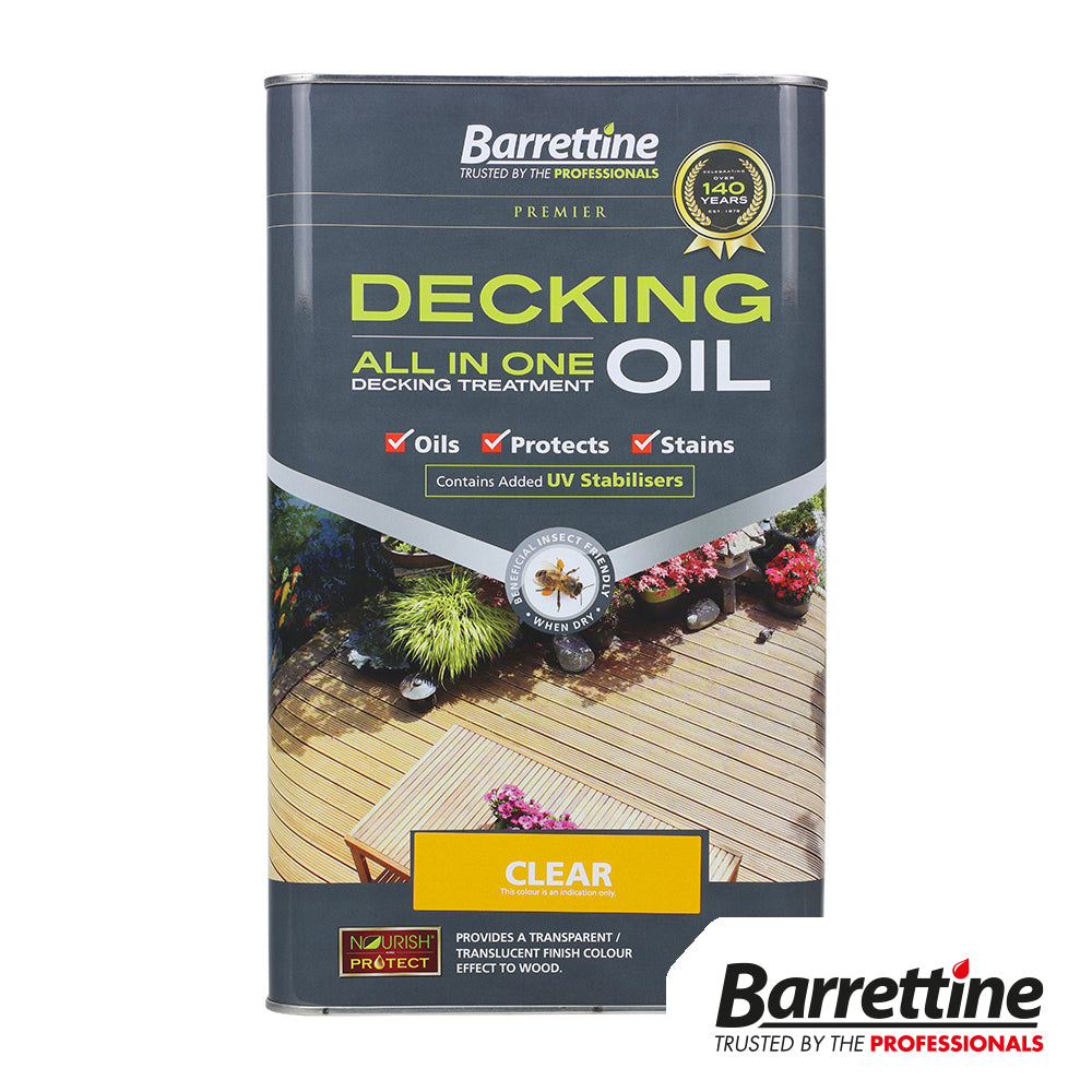 Decking Oil All In One - Clear 5L - Pack of 2