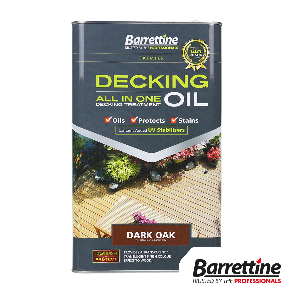 Decking Oil All In One - Dark Oak 5L - Pack of 2
