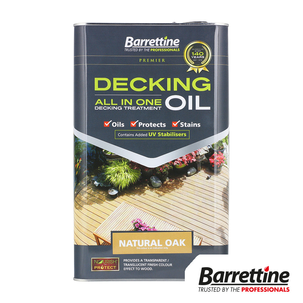 Decking Oil All In One - Natural Oak 5L - Pack of 2