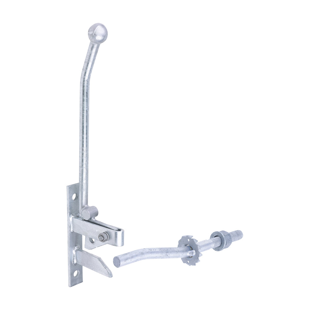 Hunting Type Lift Gate Catch With Cranked Striker - Hot Dipped Galvanised 425mm