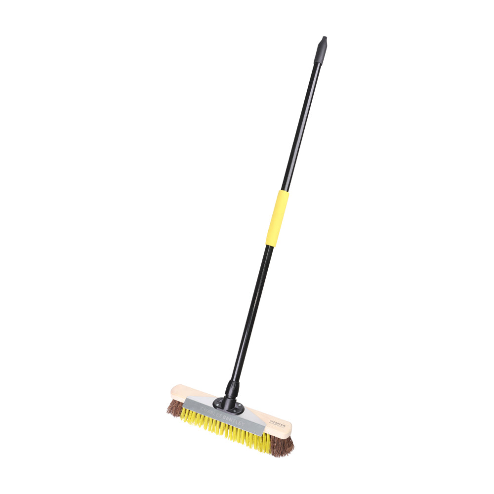 Bulldozer Heavy Duty Wooden Utility Broom & Handle 16" - Pack of 8