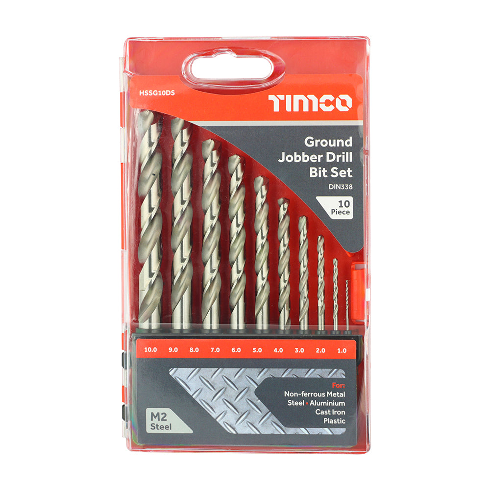 Ground Jobber Drill Bit Set 10pcs
