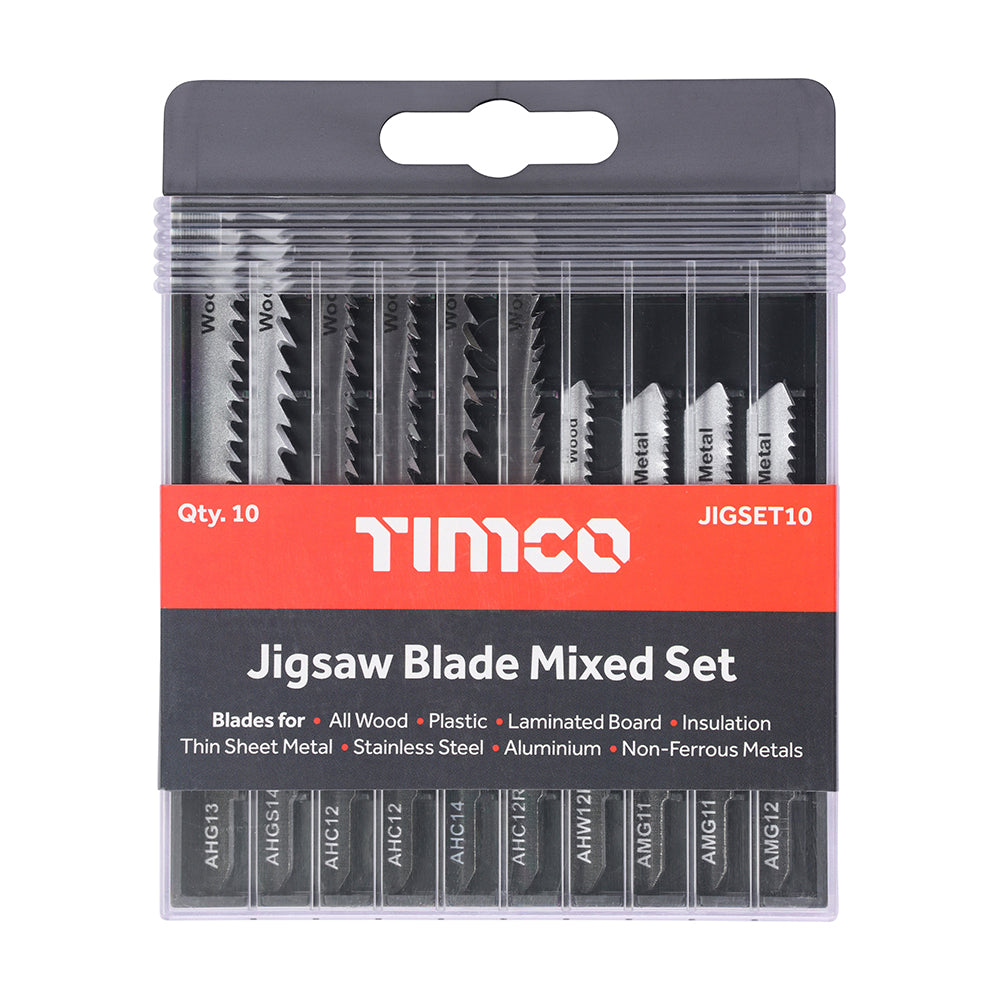 Mixed Jigsaw Set - Wood & Metal Cutting - High Carbon Steel & HSS Blades Mixed