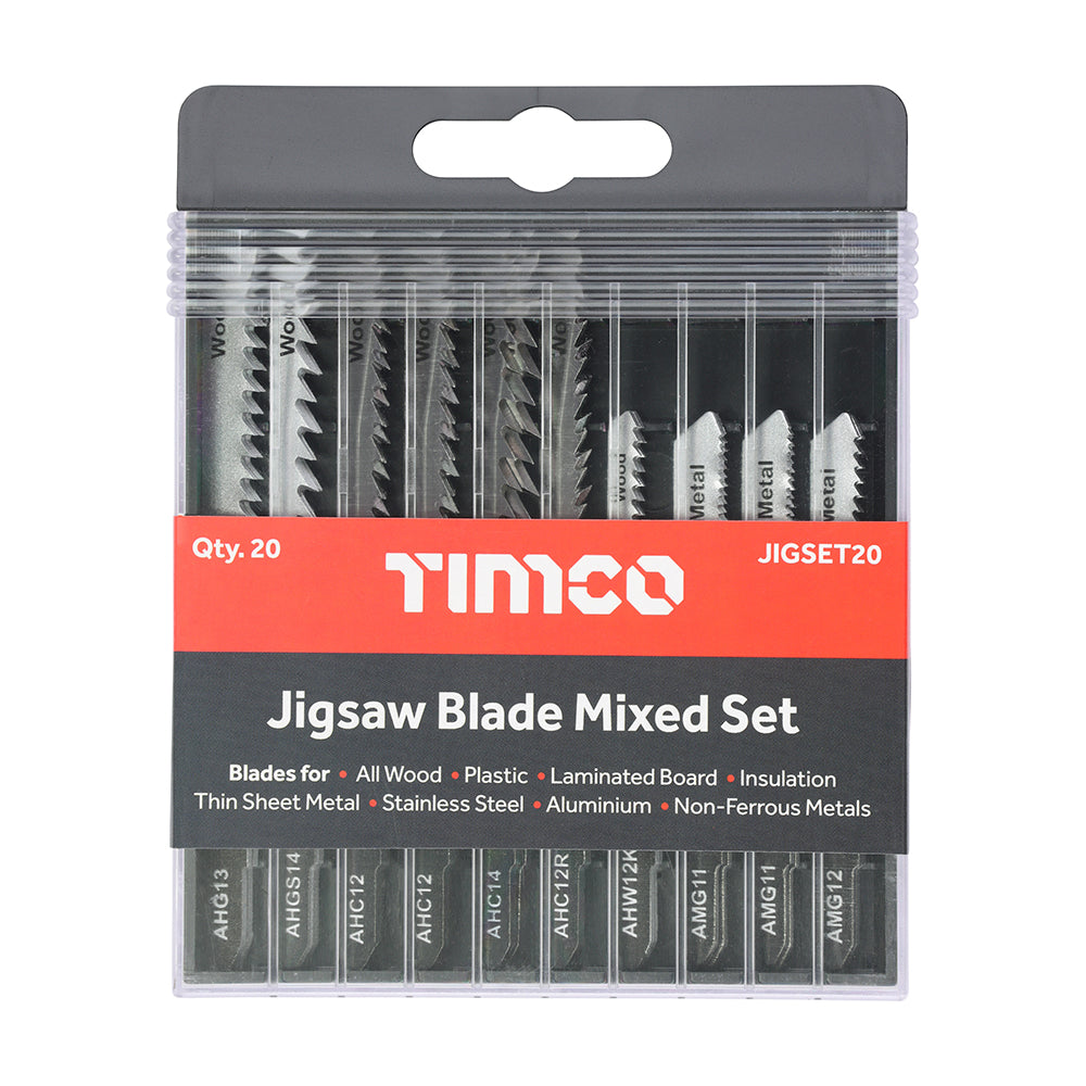 Mixed Jigsaw Set - Wood & Metal Cutting - High Carbon Steel & HSS Blades Mixed