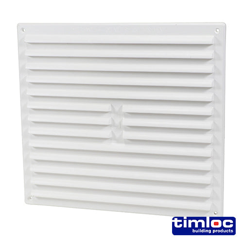 Timloc Internal Plastic Louvre Grille Vent - White - 1212W 260 x 235
